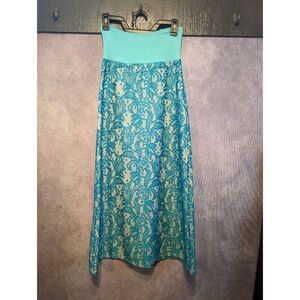 J Mode Lined lace maxi skirt size small